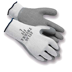 GV301L Atlas Therma Fit Insulated Gray Dipped Palm Glove - Large - Sold In Dozens Only