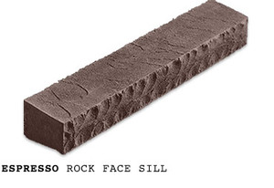 Product Color: Espresso Rock Face Sill Product Color: Espresso Rock Face Sill