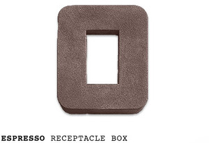 Product Color: Espresso Receptacle Box