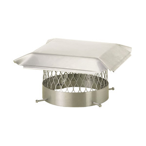 Draft King Single Flue Chimney Cap | Stainless Steel | Round Bolt-On | For Use in California and Oregon Draft King Single Flue Chimney Cap | Stainless Steel | Round Bolt-On | For Use in California and Oregon