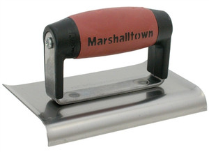 MT155SSD Marshalltown 6 x 4 Stainless Steel Edger-Curved Ends-1/4" Radius, 3/8" Lip-DuraSoft® Handle MT155SSD Marshalltown 6 x 4 Stainless Steel Edger-Curved Ends-1/4" Radius, 3/8" Lip-DuraSoft® Handle
