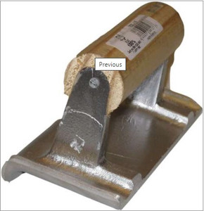 PL17 5-5/8” x 2-5/8” Cast Aluminum Edger 3/8” Radius 5/8” Lip