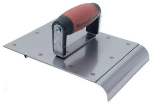 MT4283D Marshalltown 6" x 8" Stainless Steel Safety Step Edger/Groover - 3/4" Radius - 7/8" Lip MT4283D Marshalltown 6" x 8" Stainless Steel Safety Step Edger/Groover - 3/4" Radius - 7/8" Lip