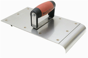 MT3881SD Marshalltown 6" x 10" Stainless Steel Safety Step Edger/Groover - 3/4" Radius - 7/8" Lip MT3881SD Marshalltown 6" x 10" Stainless Steel Safety Step Edger/Groover - 3/4" Radius - 7/8" Lip