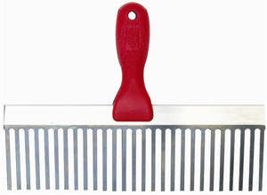 MT723 Marshalltown 12" Blue Steel Scarifier w/Structural Foam Handle