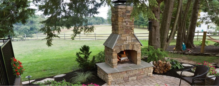 Cast Stone Wall Square Fire Pit Kit