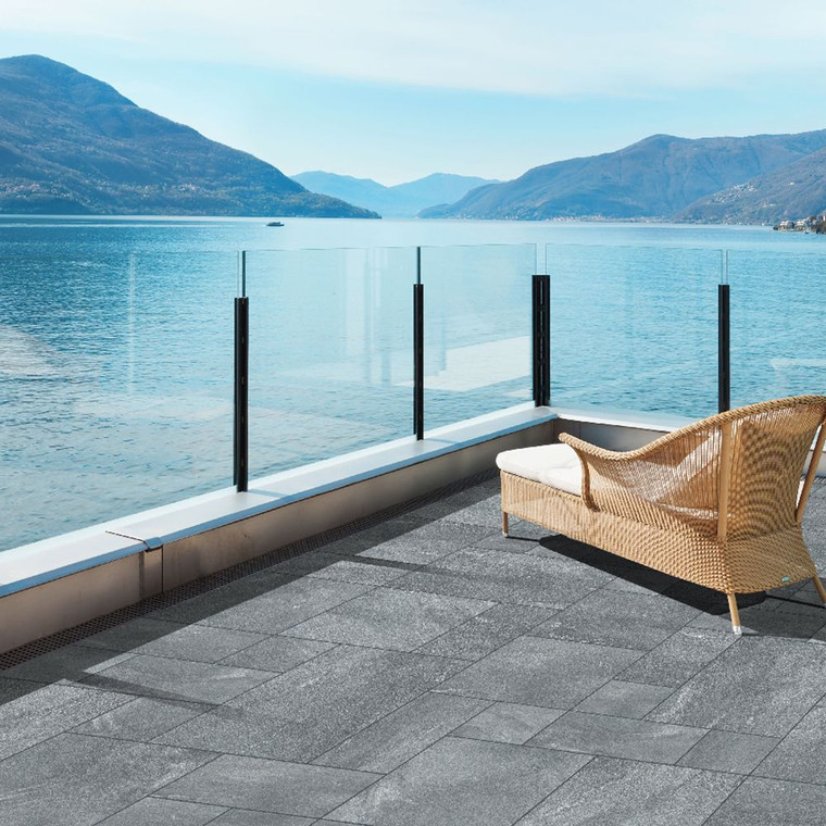 CeraPave Porcelain Paving - Silver Grey Quartzite