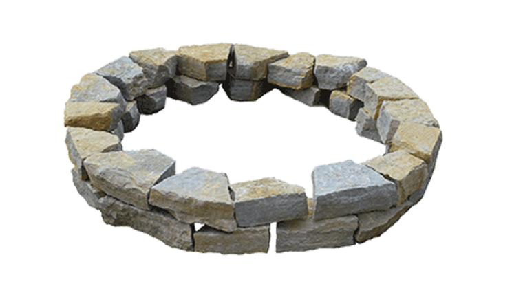 Rustic Buff Fire Pits 5" x 8"