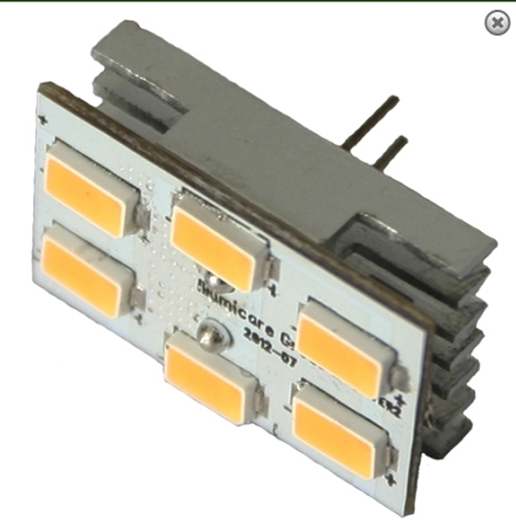 Copy of LED Rotatable G4 BiPin 2700K Horizontal (side pin)