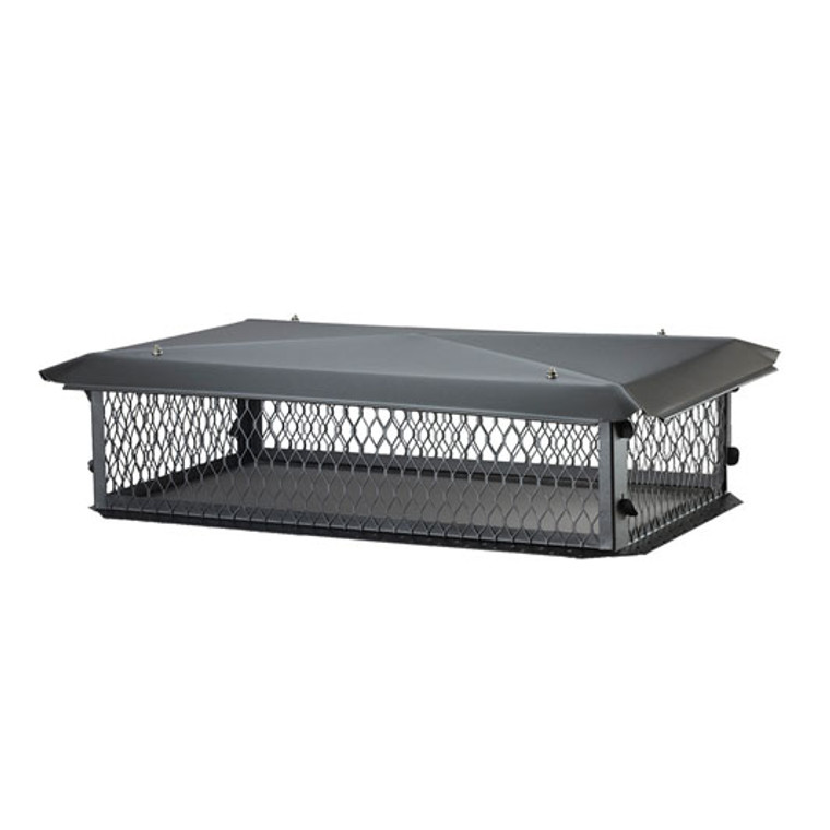 BigTop Multi-Flue Chimney Cover | Black Galvanized Steel | 8″ Height