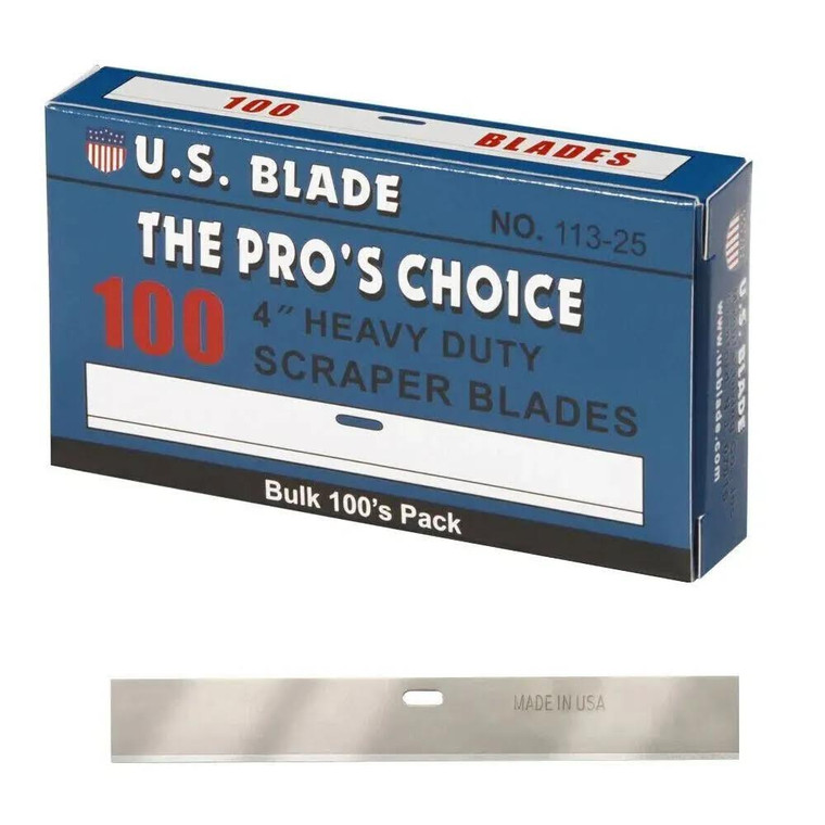 4" Scraper Blade 100 pack