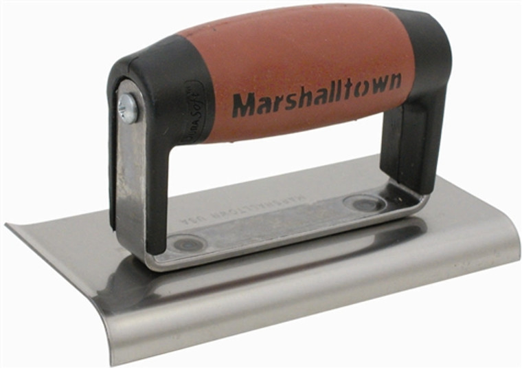 MT176D Marshalltown 6 x 3 Edger-Curved/Straight-3/8" Radius, 1/2" Lip-DuraSoft® Handle
