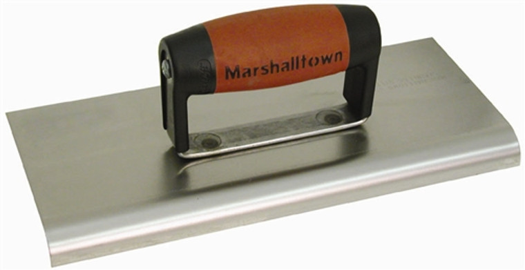 MT190SSD Marshalltown 10 x 4 SS Edger-Straight Ends-3/8" Radius, 1/2" Lip-DuraSoft® Handle