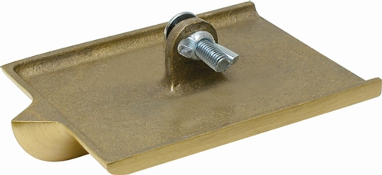 MT8304 Marshalltown 6 X 4 1/2" Bronze Walking Groover - 3/8" Radius, 7/8" Wide, 3/4" Deep