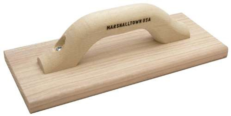 MT44 Marshalltown 12 x 5" Wood Hand Float w/Wood Handle