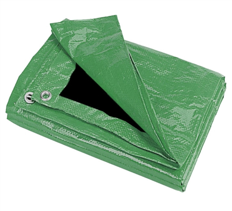 HG1216GB 12' x 16' Green/Black Poly Tarp