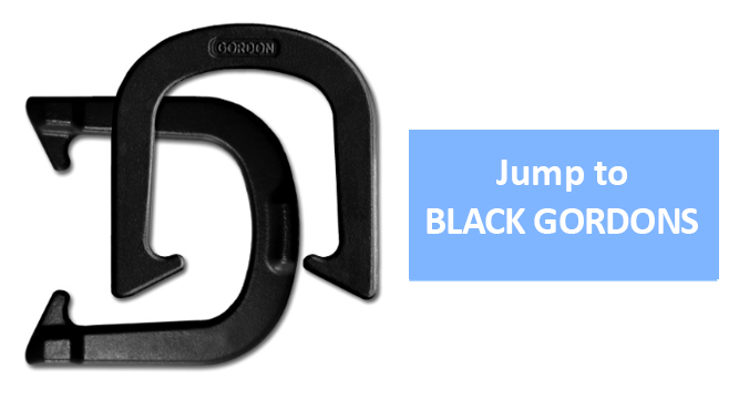 Black Gordon Horseshoes Link