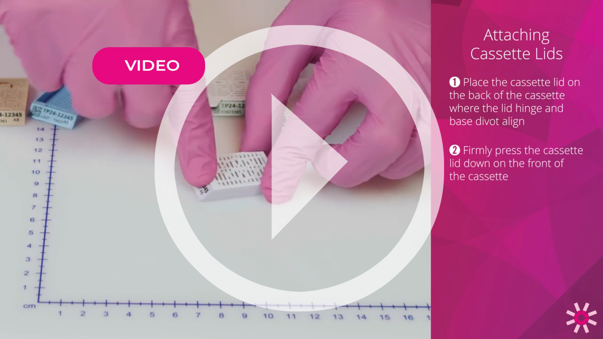 Attaching Cassette Lids