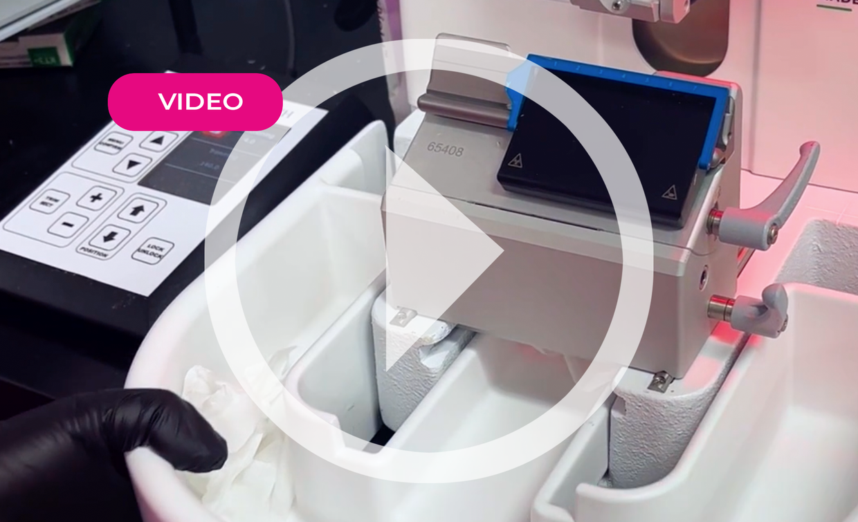 Cleaning the Galileo Microtome Tray