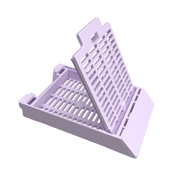 Pathflow PiSmart Thermal, Slotted, Attached Lid, Front Hinge, Lavender, 2000/cs