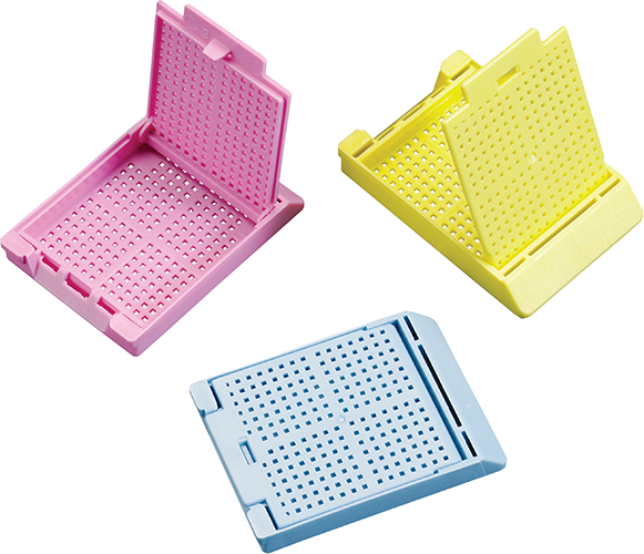 Slimsette Biopsy Cassettes (hinged lid, rear tab)