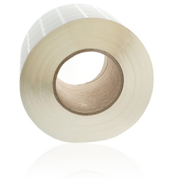 Xylene Resistant Slide Labels, 4 across, matte finish, 3" core, Zebra Compatible