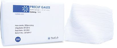 Gauze Squares, 4X4, 8 ply, Cotton