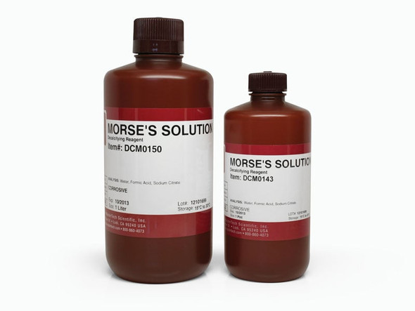 Morse’s Decalcifier, Liter
