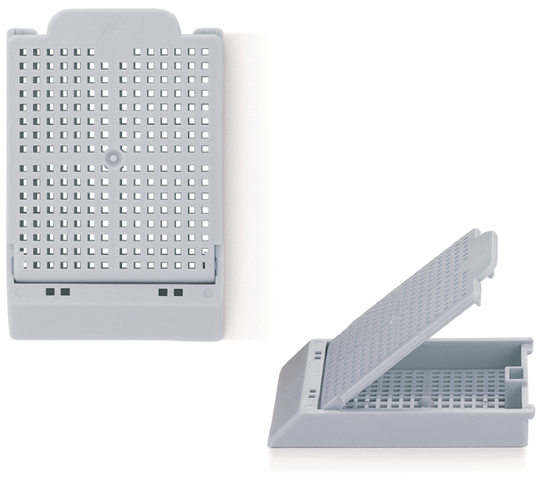 Biopsy Cassettes (hinged lid, rear tab) (M493-x)