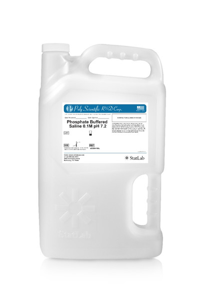 Phosphate Buffered Saline 0.1M pH 7.2, 1 Gallon