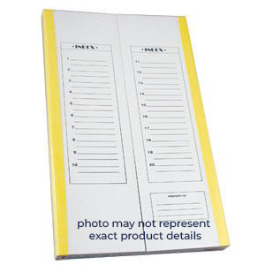 Slide Tray, 20 Place Card Board, Yellow, 1 ea