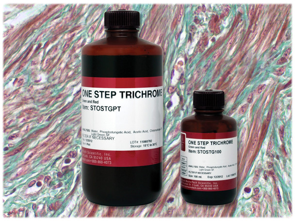 One Step Trichrome Stain (Green & Red)