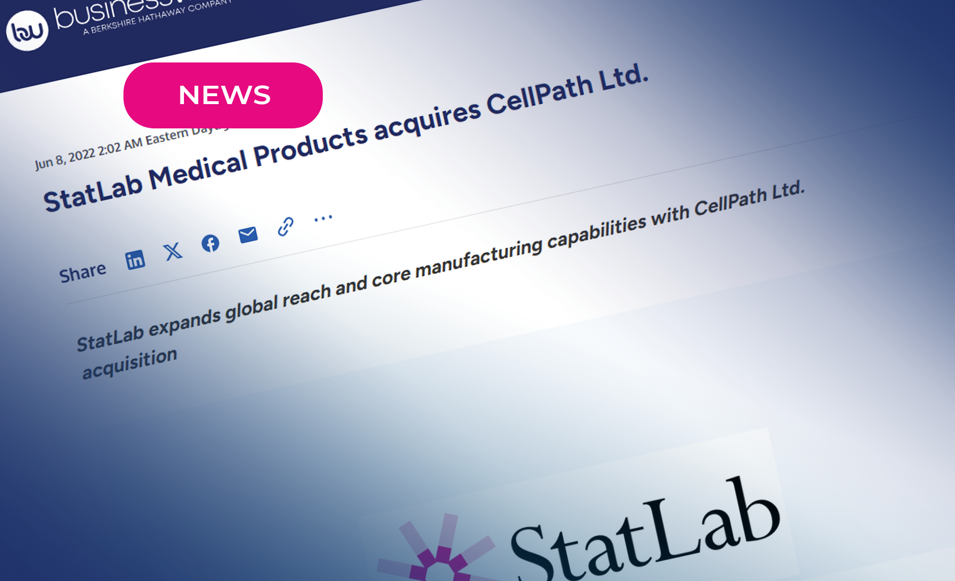 StatLab Medical Products acquires CellPath Ltd. - StatLab