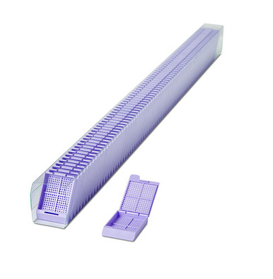 Biopsy Cassettes (hinged lid, front tab) (M518-x)