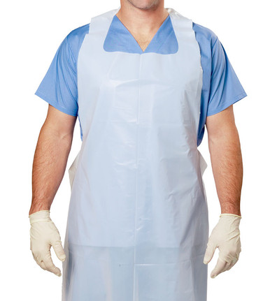 Lab Aprons (Disposable Plastic)100/bx - StatLab