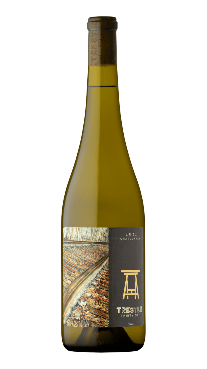 Complete bottle of Restaurant Only — 2022 Trestle 31 Chardonnay, Finger Lakes