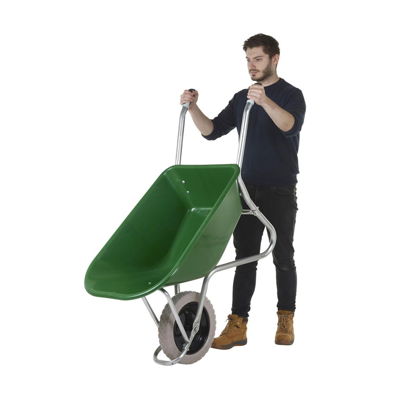 100 Ltr Wheelbarrow Green Tray - Online