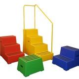 Let’s talk about our heavy duty plastic safety steps.