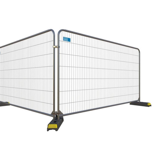 ZND 3.5m Round Top Anti-Climb Temporary Heras Fence Panel, metal fence with round top design, suitable for barrier and security applications.
