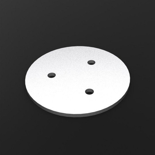 Melba Swintex Bin Ground Plate, round metal ground plate with three holes for secure installation.