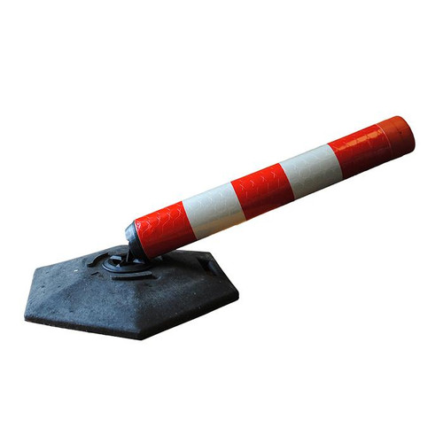 Melba Swintex Defiance Base, traffic barrier with a red and white striped pole.