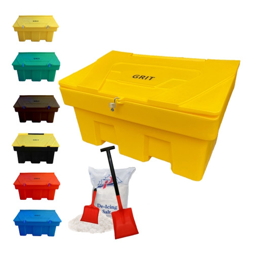 Large 350 Litre 400kg 12 Cu Ft grit salt storage box bin Large 350 Litre 400kg 12 Cu Ft grit salt storage box bin