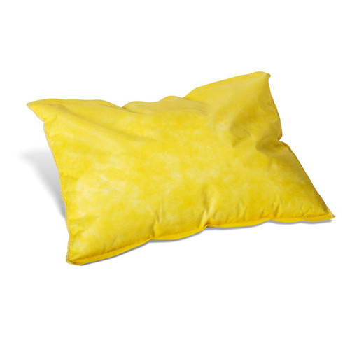 FyterTech 8 Pack 38cm x 23cm Chemical Absorbent Cushions, yellow absorbent cushion for chemical spills.