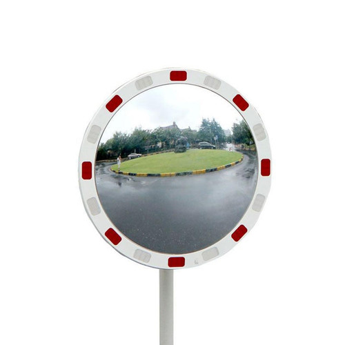 GPC Circular Traffic Mirrors with Reflective Edges 600/800mm, round traffic mirror with reflective edges for road safety and vehicle visibility.
