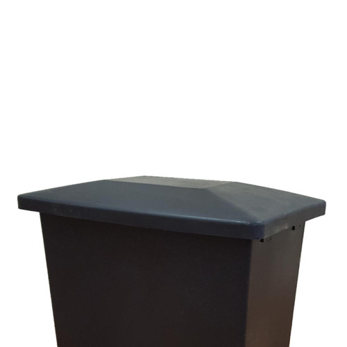 Excelsior Replacement Lid for 72 to 455 Litre Recycled Plastic Trolleys, black plastic lid designed to fit recycling trolleys of various sizes.
