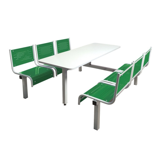 Green 6 Seat Spectrum Canteen Table Green 6 Seat Spectrum Canteen Table