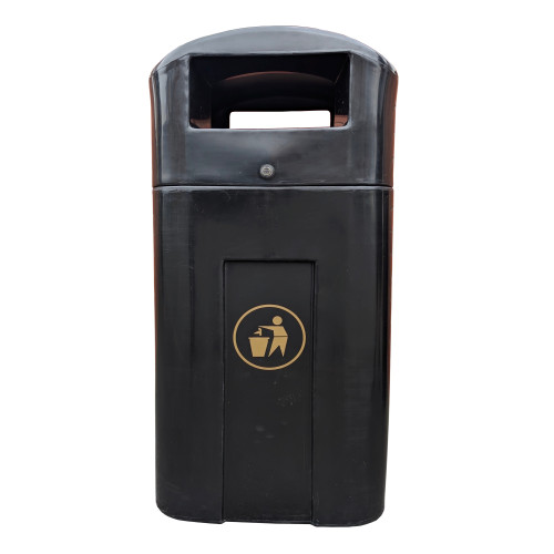 Langdale 90 Litre Square Hooded Litter Bin Langdale 90 Litre Square Hooded Litter Bin