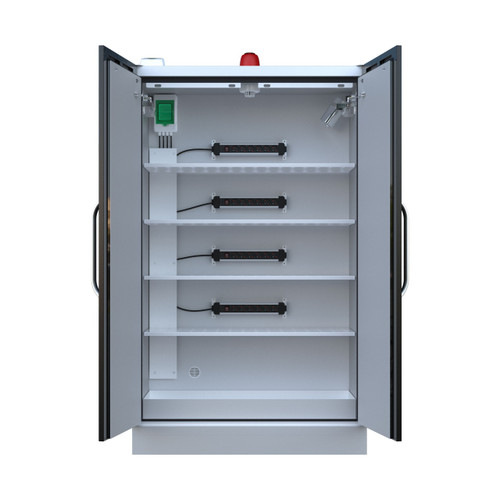 CH-L5F2PG16K 2 Door LithiumVault FirePro® Cabinet with Control Panel & Charging
