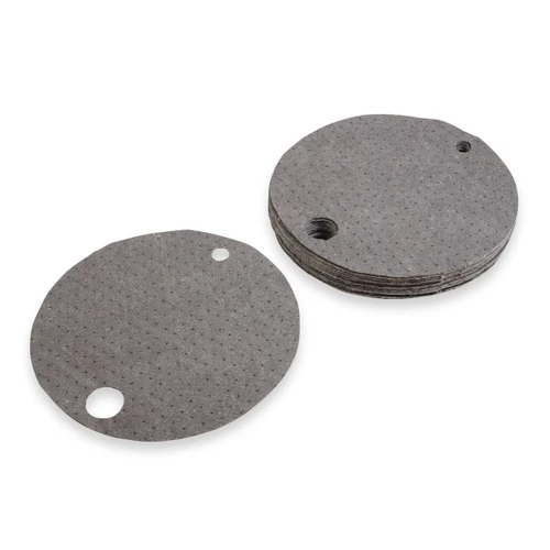 FyterTech 56cm grey general maintenance heavy weight highly absorbent 205L Drum Pads for industrial spill control and cleaning.