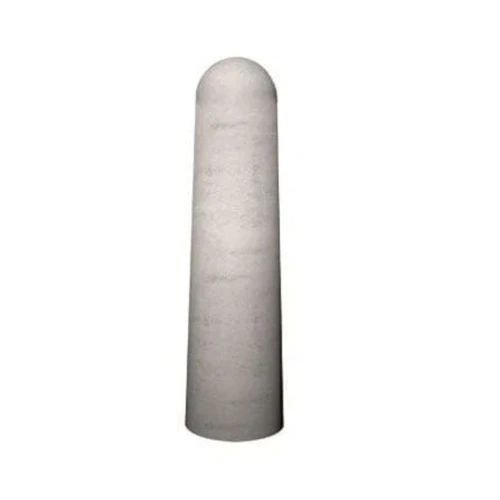 Site Supplies 1370mm High Concrete Bollard, a tall, cylindrical, gray concrete post with a rounded top designed for security and traffic control.